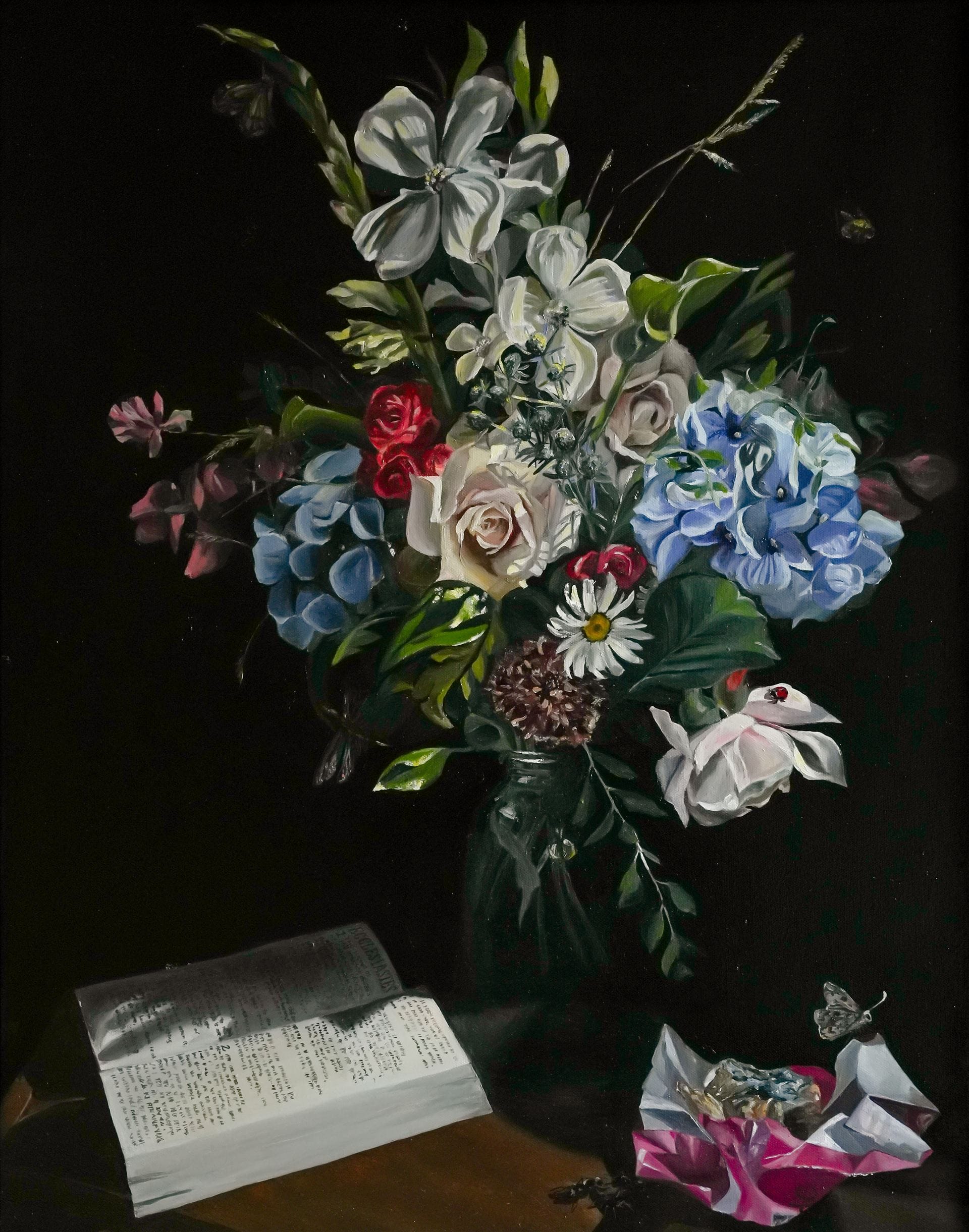 Vanitas, oil on canvas by Dulcinea Cherie Stutzman